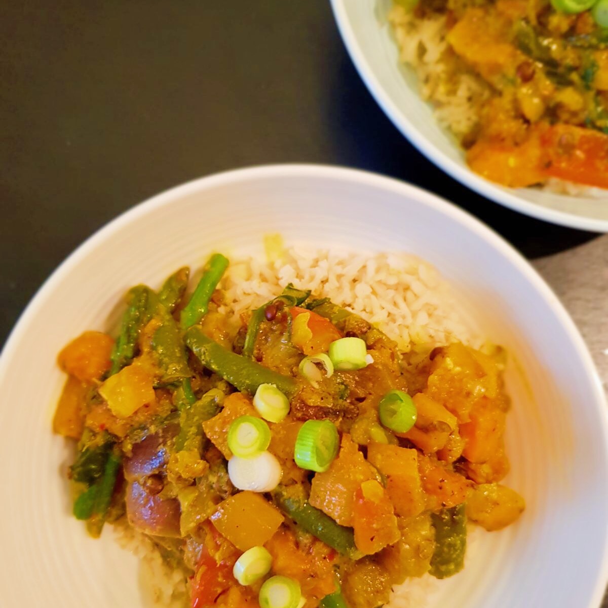 Vegetarische Curry met Pompoen en Linzen